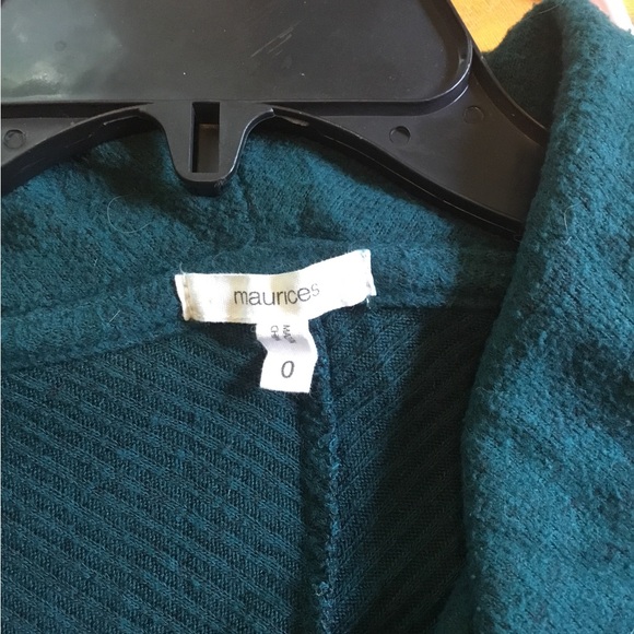 2/$20 Cowl neck top. Size 0, dark green - Picture 4 of 6